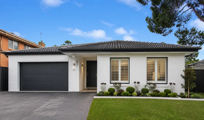 Freshly painted exterior of a Sydney brick home